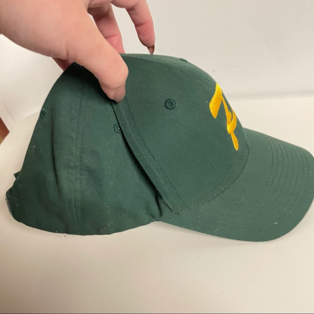 Vintage gold and green P baseball hat unisex 90s - Picture 7 of 10